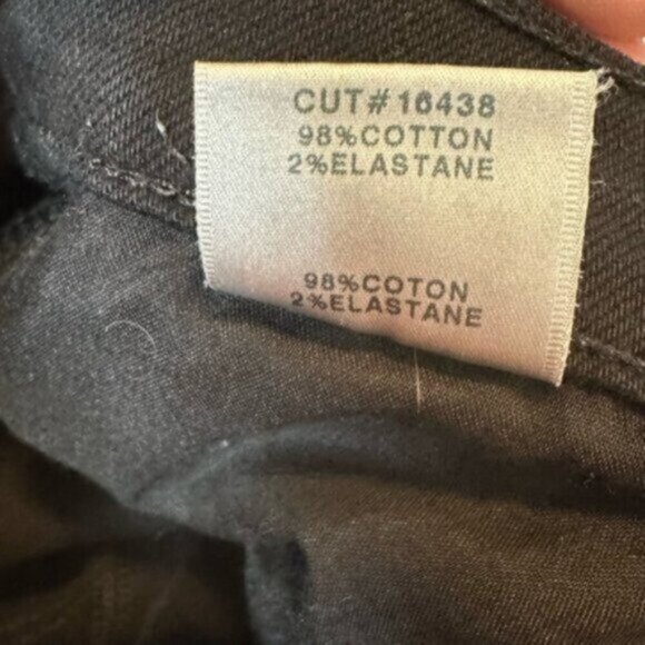 J Brand | Black Jules Straight Leg High Rise Denim Jeans Size 32 - Picture 10 of 11